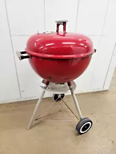 New Listing1980's Weber Bar-B-Q kettle Grill Red Enamel Vintage Charcoal 22"