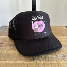 Kid Rock First Kiss Tour Mesh Trucker Snapback Hat Cap Unisex Black Pink OTTO OS