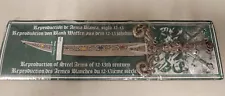 Vintage Type Collectable Letter Opener! Steel Arms of 12th Century! Nice Item