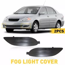 Pair Fog Bumper Lamp Light Cover Insert Toyota For Corolla 2005 2006 2007 2008 (For: 2005 Toyota Corolla)