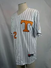 Tennessee Vols Baseball Pinstripe Jersey #2 UT National Champion Vols Size XL