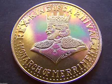 1961 Rex IF EVER I CEASE TO LOVE Gold Aluminum Mardi Gras Doubloon-Inverted 'V'