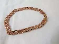 Men's Rose Gold Stainless Steel Bracelet 8 1/4" 12.40 gms