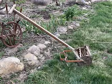 Vintage Antique RoHo Garden Hand Push Cultivator Tiller Weed Claw Vegetable Plow