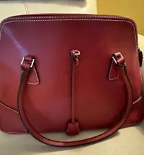 Gorgeous Red Pebble Leather Authentic Prada Bag, EUC