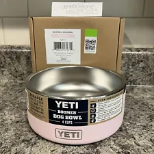 New ListingNEW Yeti Boomer 4 Dog Bowl Stainless Steel Ice Pink 4 Cup 32oz