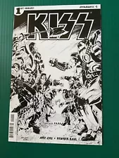 KISS COMICS #1 IDW COMICS BLACK AND WHITE VARIANT LIVE FOR SALE NOW NEAR MINT