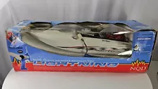 NQD WHITE LIGHTNING RC BOAT 757T-6038 RTR w/ BOX AEROBOAT BOAT REMOTE CHARGER