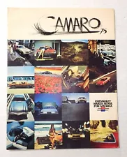 1975 Camaro Z28 Sales Brochure Mailer Dealer Original 1974 Preview Muscle Car