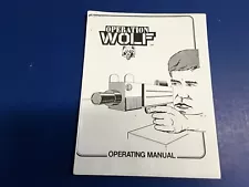 Operation Wolf by Taito Video Arcade Game Operating Manual