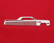 63 64 Cadillac Coupe Deville Brushed Stainless Trim Beard Hair Mustache Comb