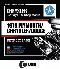 1979 Plymouth Chrysler Dodge Shop Manuals & Sales Brochures on USB (For: 1979 Dodge Magnum)