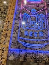 Duff Beer Lighted Sign 7"x12"