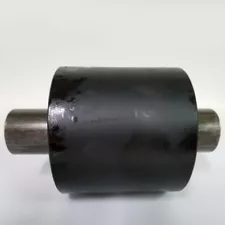 4" x 4" Steel Nose Roller with Shaft (Axle) for Roll Off Containers