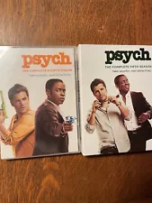 Psych DVDs: The Complete Fourth and Fifth Seasons. BRAND NEW and SEALED