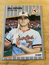 1989 Fleer Bill Ripken Error #616 Baseball Card