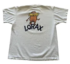 Vintage Dr Seuss Shirt Lorax Size Large Beige 1995 I Speak For The Trees 90s