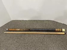 Vintage Lucasi X Pool Cue 20oz Pearl Inlays BEAUTIFUL **Needs New Tip** EUC Nice