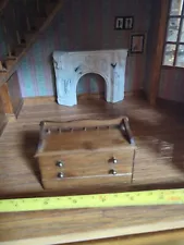 Vintage Dollhouse Bench, Storage