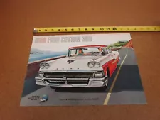 1958 Ford Custom 300 sales brochure BIG 16 pg ORIGINAL literature