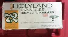 Holyland Candles Israeli Candles 72 ct NOS