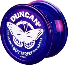 Duncan Toys Butterfly Yo-Yo, Beginner Yo-Yo with String, Steel Axle, Purple