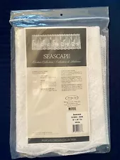 Heritage Lace Seascape White Window Tier 60x36 Beach Cottage New Sealed Package