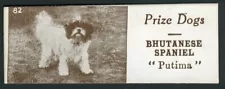 TIBETAN SPANIEL 1924 RARE SHARPS TOFFEE PRIZE DOGS DOG TRADE CARD #82