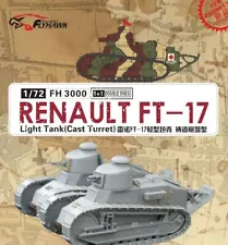 1/72 Flyhawk Renault FT-17 Light Tank (Cast Turret) Plastic Model Kit