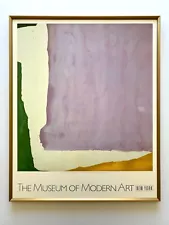 HELEN FRANKENTHALER RARE 1988 LITHOGRAPH PRINT FRAMED POSTER MAUVE DISTRICT 1966