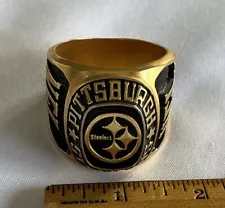 Pittsburgh Steelers NFL Ring Office Mancave Decor Paperweight 4 Ozs 2.25" x 1.5"