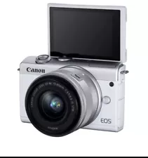 Canon EOS M200 24.1 MP Mirrorless Interchangeable Lens Camera - White (w/kit)