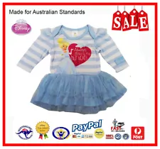 GENUINE AUS LICENSED Girls Baby Disney Princess Cinderella Bodysuit Dress SALE