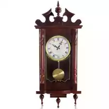 Cherry Oak Pendulum Wall Clock