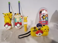 Vintage Pokemon Toy Lot Walkie talkies camera watch