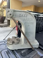 Antique Dake 3 Ton Arbor Press (Model No. 1)