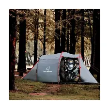 Motorcycle Tent for Camping 2-3 Person Waterproof Instant Tents with Integrat...