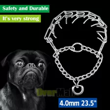 Pets Dog Training Guardian Gear Collar Chain Pet Metal Prong Pinch Choke