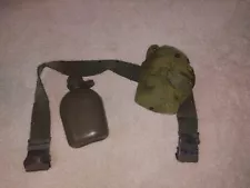 Military Army Canteen With Pouch And Belt