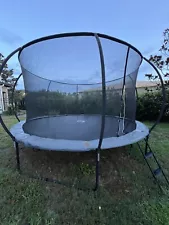 14FT Trampoline with Safety Enclosure Net Spring Pad Ladder