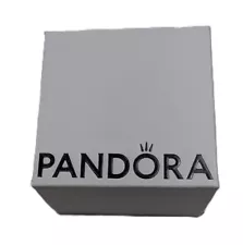 Genuine PANDORA Jewelry White & Black Velvet Empty Charm/Ring Gift Box