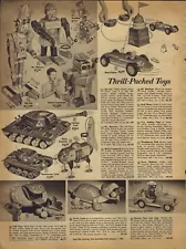 1964 PAPER AD Toy Robot Commando Big Loo Mr. Machine Bulldog Tank Odd Ogg Racer