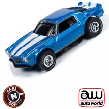 Auto World Chevy Camaro Z28 1971 Blue R26 HO Slot Car SC341 for AFX