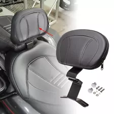 Black Front Driver Backrest Pad For Harley Touring CVO Road Street Glide 09-23 (For: More than one vehicle)