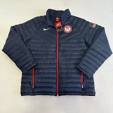 Nike Aeroloft Summit 800 Down Olympic Jacket 614215-451 USA Flag 2014 Men’s XL