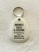 Brown's Sales & Leasing Guttenberg IA Keychain, Iowa Key Ring