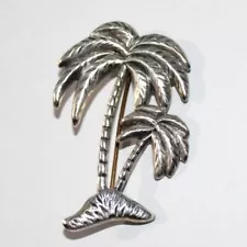 Sterling Silver Palm Tree Brooch