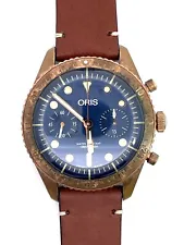 Oris Watch Diver Carl Brashear Chronograph LTD 01.771.7744.3185 Bronze