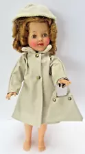 Vintage Raincoat Hat Purse only for 12" Shirley Temple DOLL NOT INCLUDED IN SALE