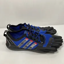Mens Adidas Adipure Barefoot Five Finger Shoes Trainers Blue & Black Size 11
